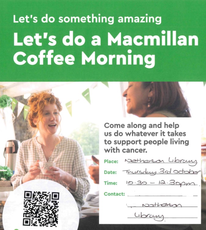 Netherton Library - Macmillan Coffee Morning